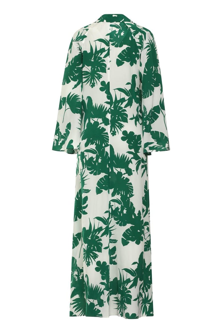 livrea printed silk dress by Selfnex