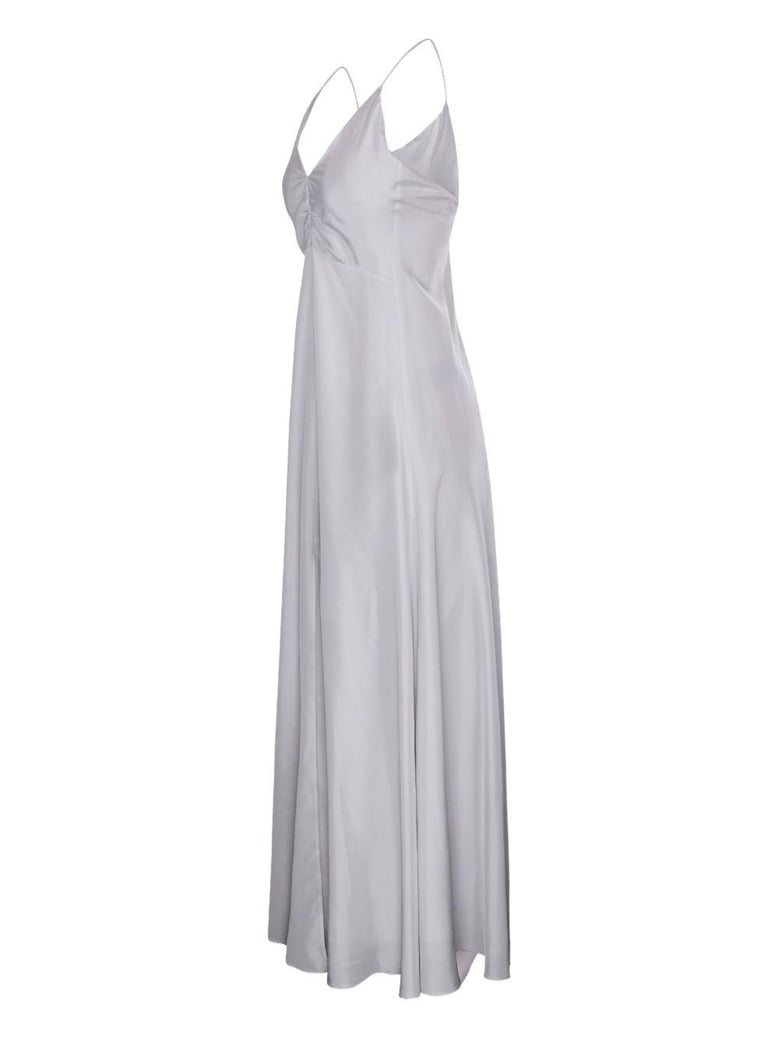 long silk slip dress by Selfnex
