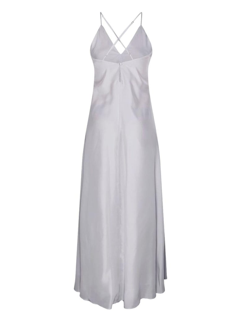 long silk slip dress by Selfnex