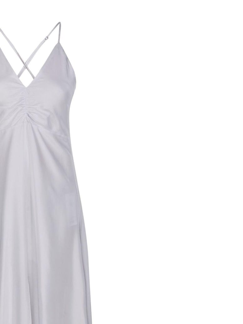 long silk slip dress by Selfnex