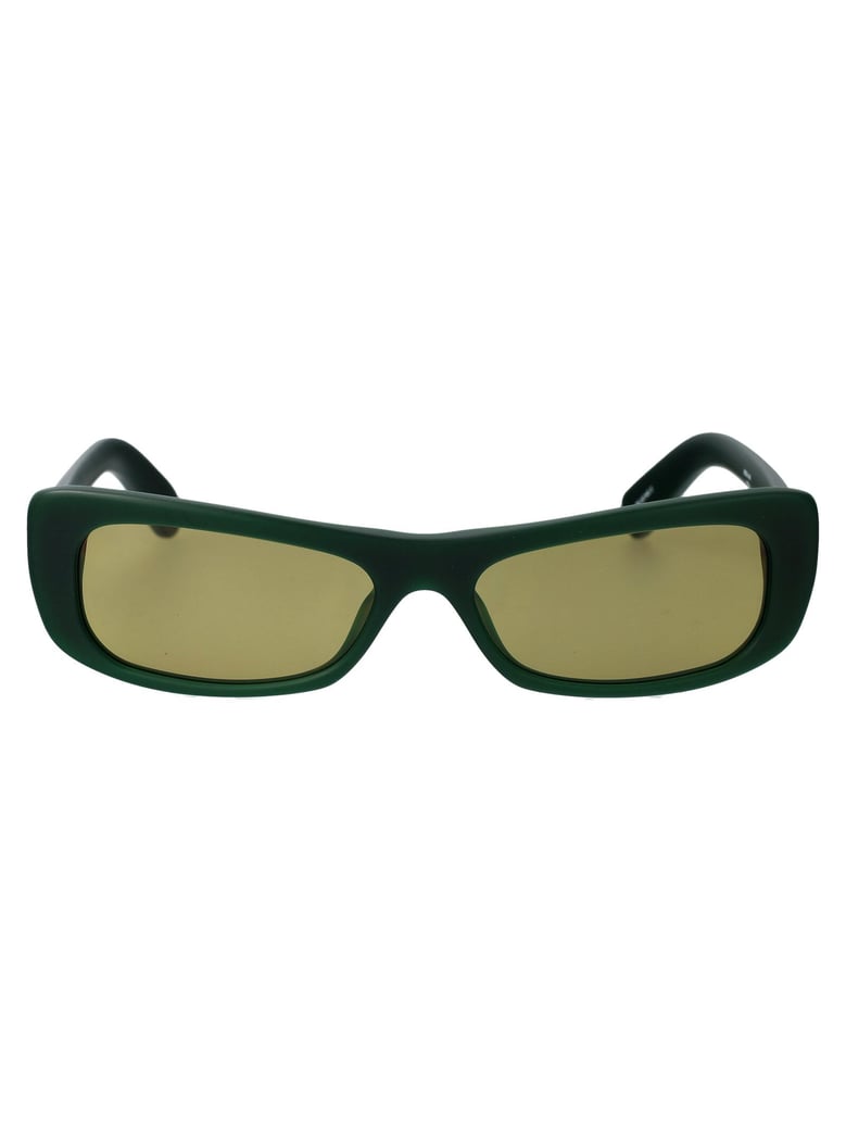 matte green acetate sunglasses by Selfnex
