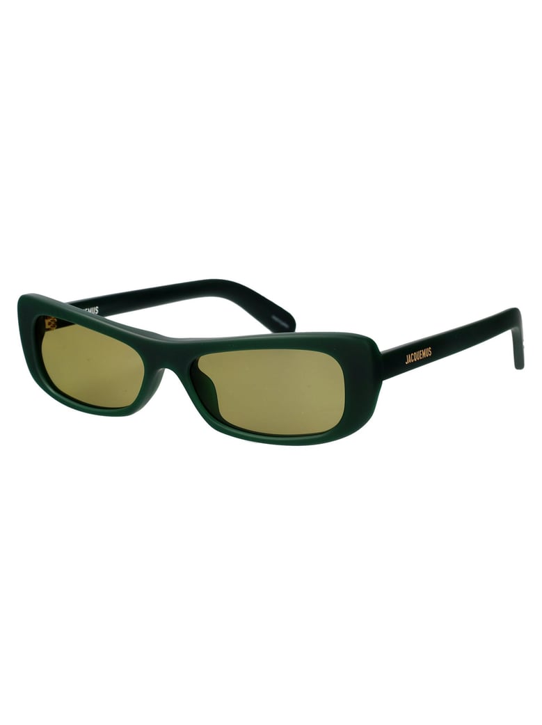 matte green acetate sunglasses by Selfnex