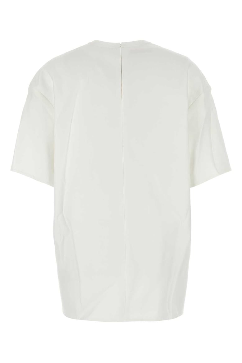 white cotton blend t-shirt by Selfnex