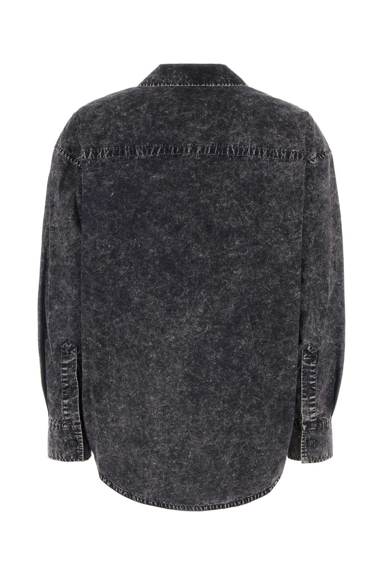 black cotton oversize shirt by Selfnex