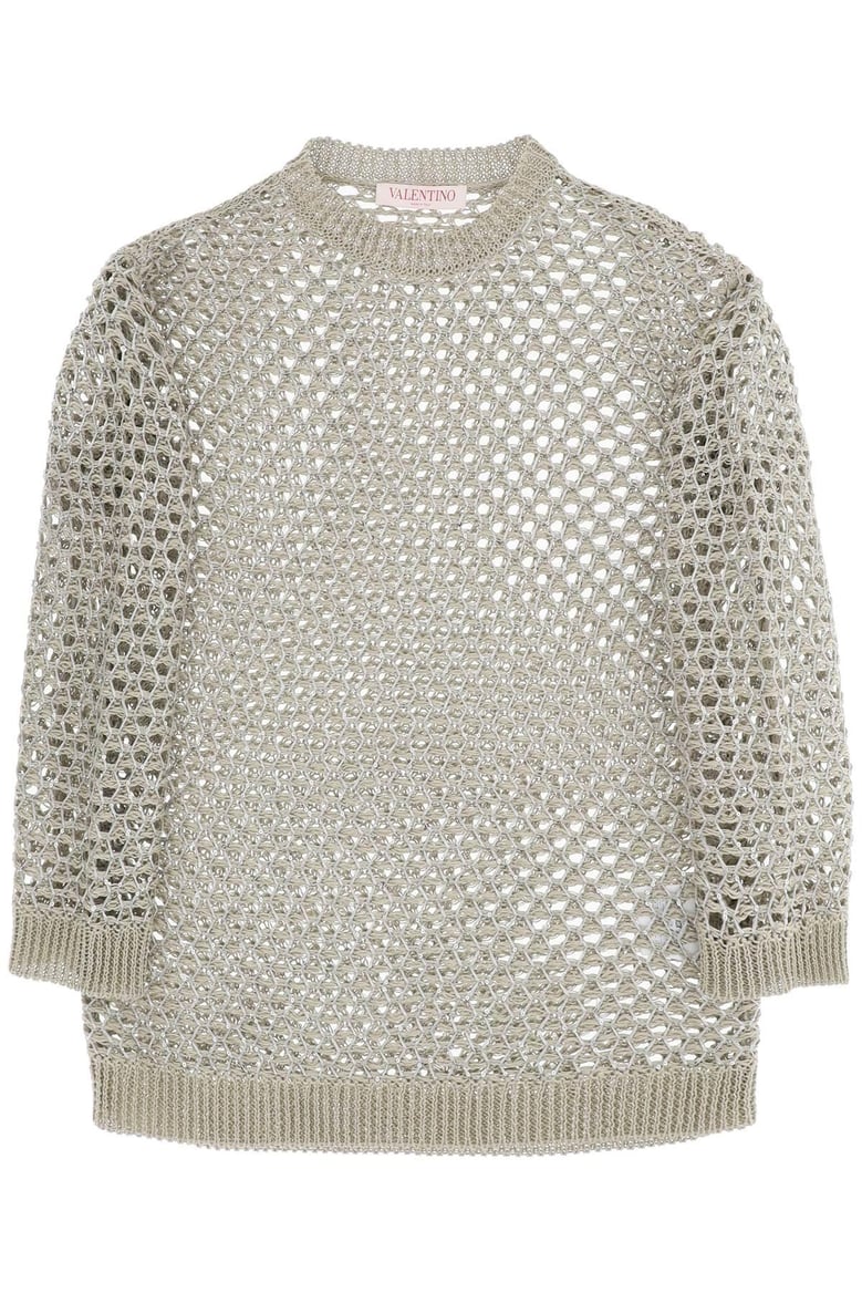 embellished crochet sweater by Selfnex