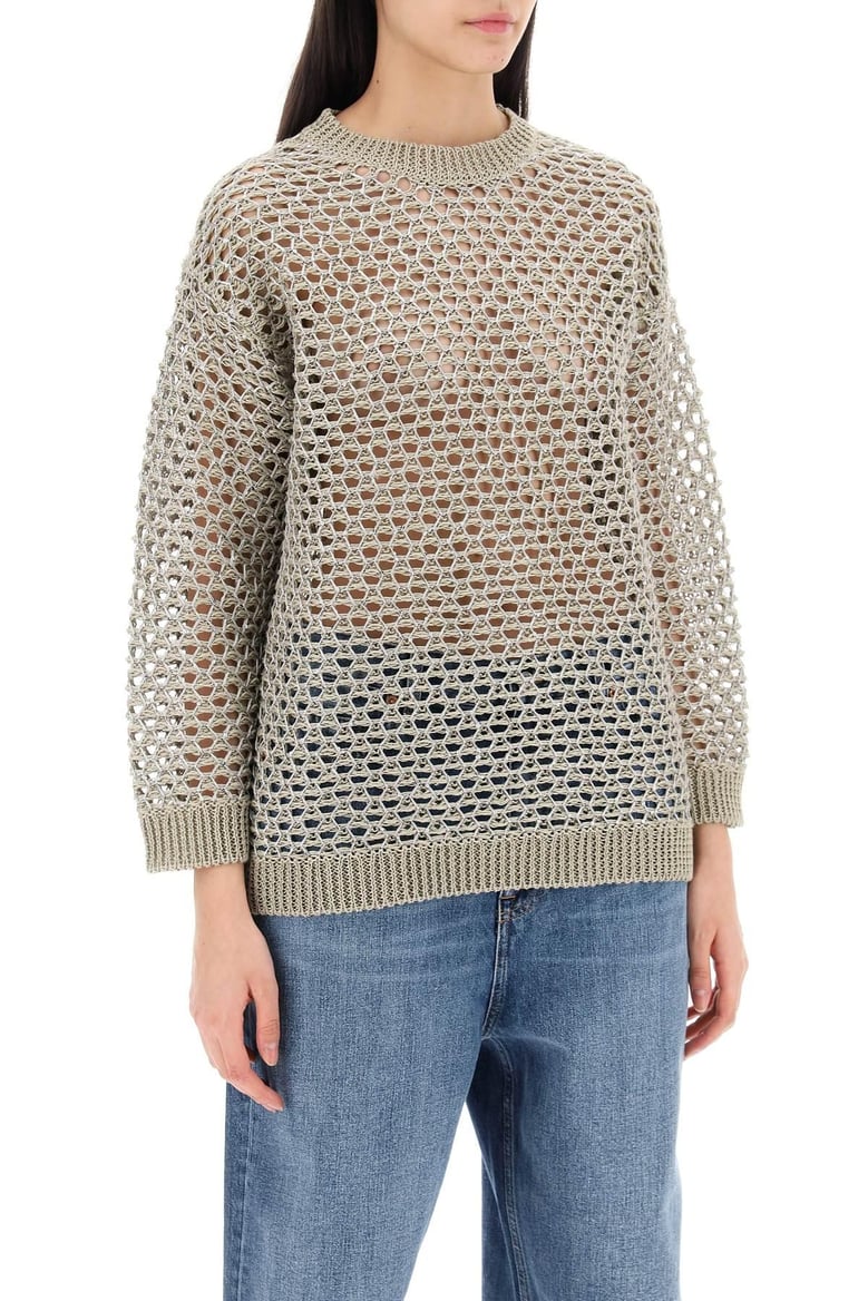 embellished crochet sweater by Selfnex
