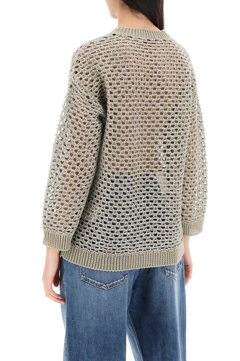 embellished crochet sweater by Selfnex