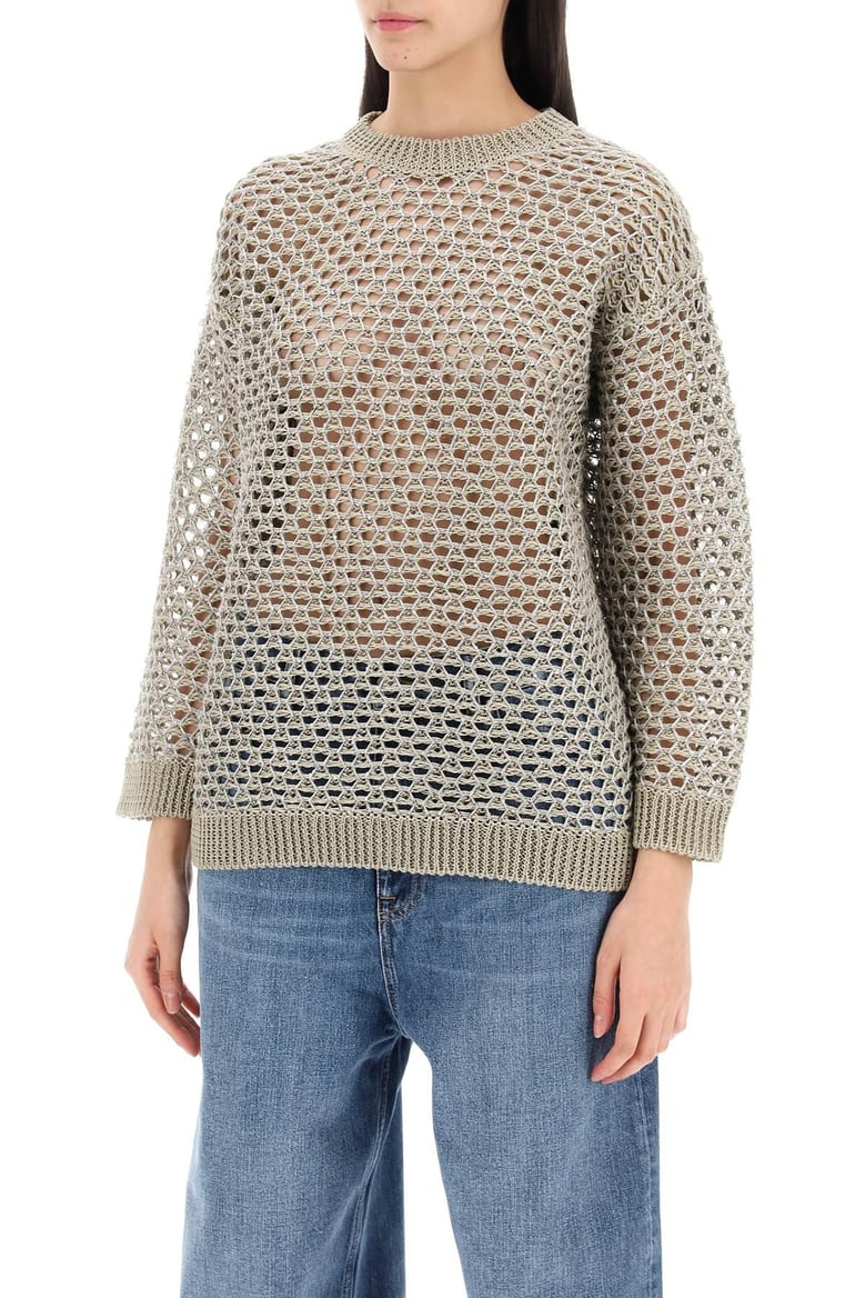 embellished crochet sweater by Selfnex
