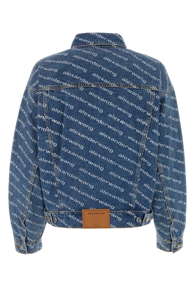 printed denim oversize jacket by Selfnex