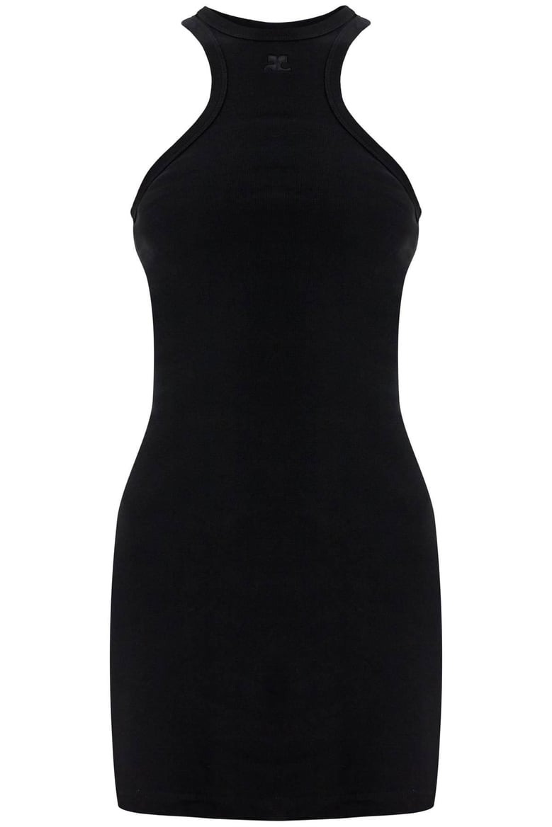 black cotton mini dress by Selfnex