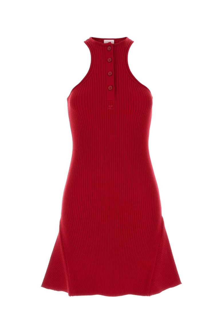 red viscose blend dress by Selfnex