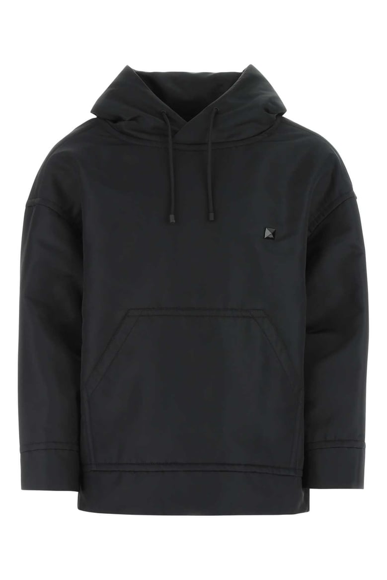 black nylon sweatshirt by Selfnex
