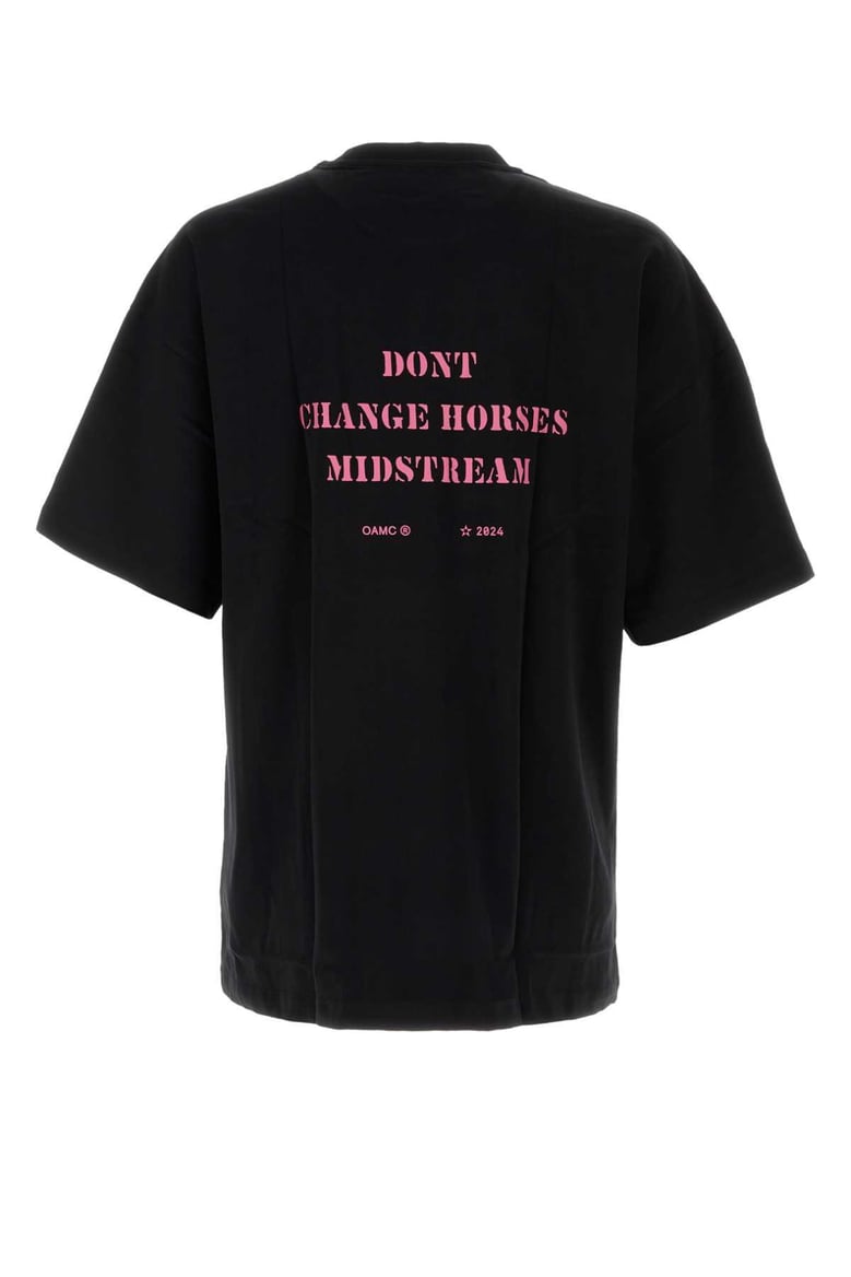 black cotton t-shirt by Selfnex