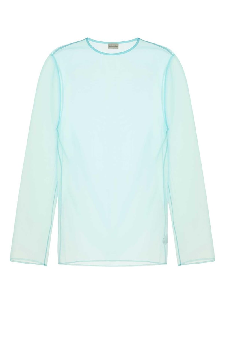 light blue organza camille top by Selfnex