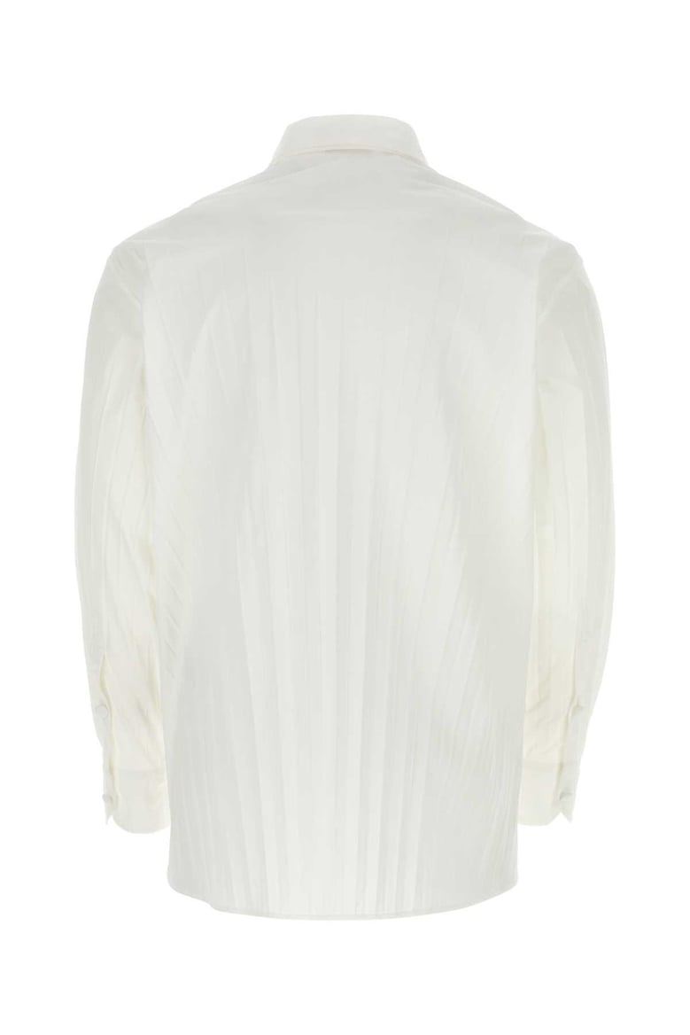 white tech nylon oversize shirt by Selfnex
