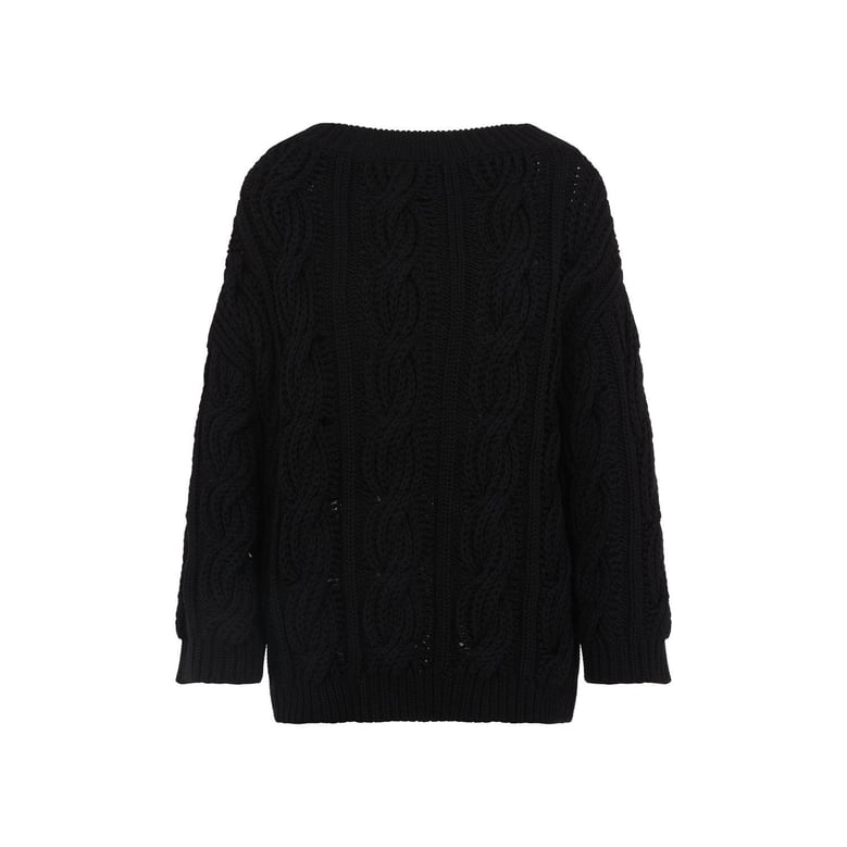 black wool sweater by Selfnex