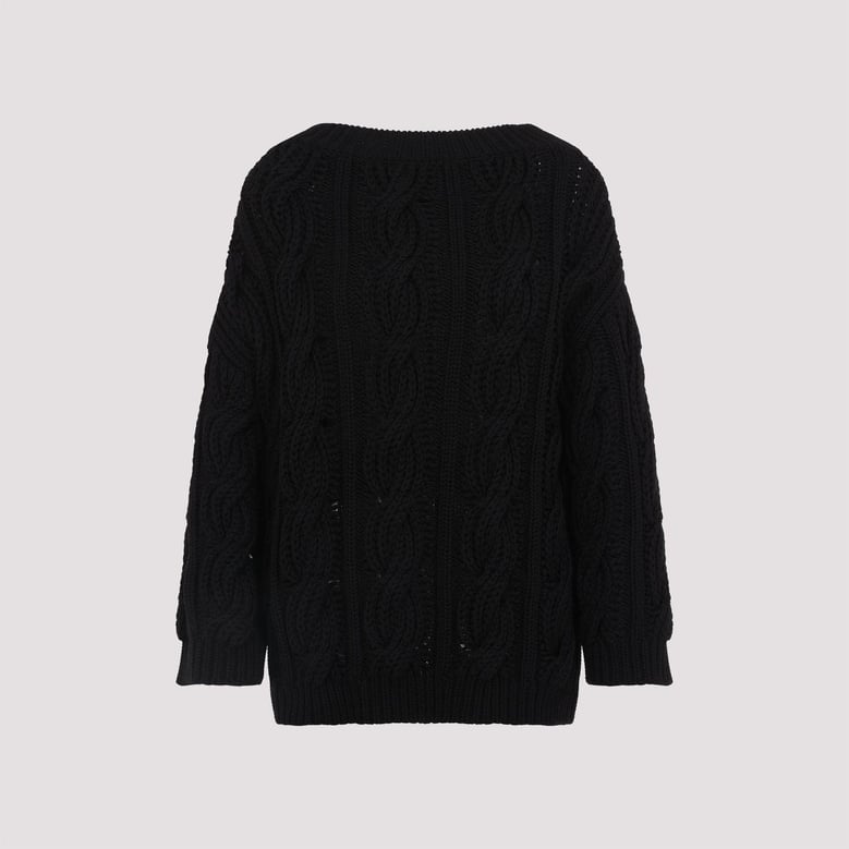 black wool sweater by Selfnex