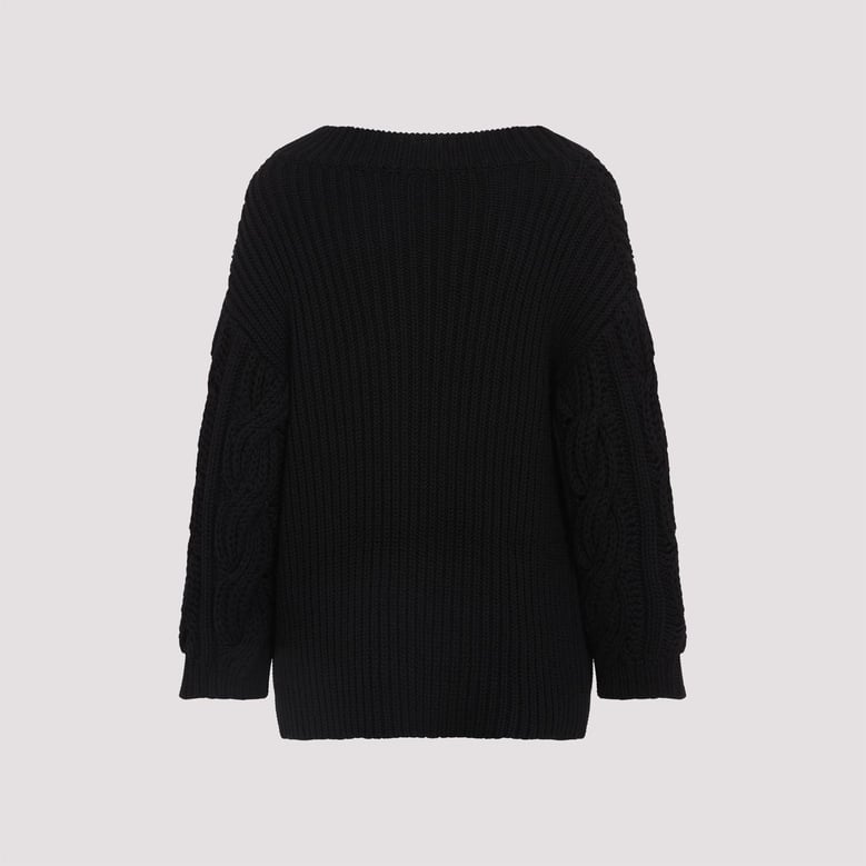 black wool sweater by Selfnex