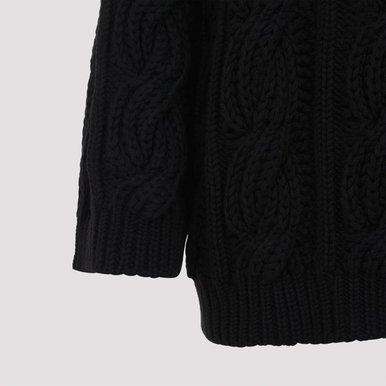 black wool sweater by Selfnex