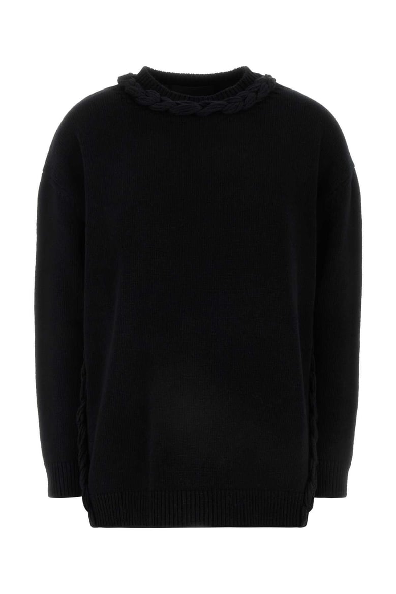 black wool sweater by Selfnex