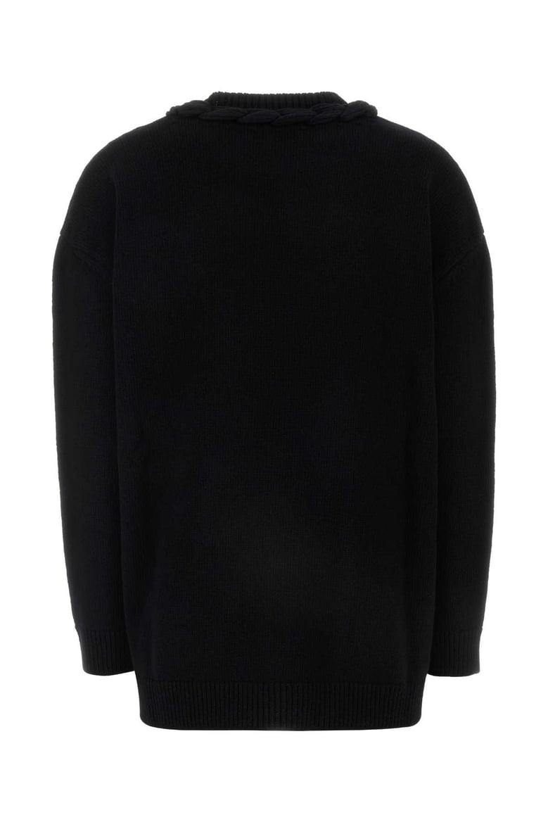 black wool sweater by Selfnex