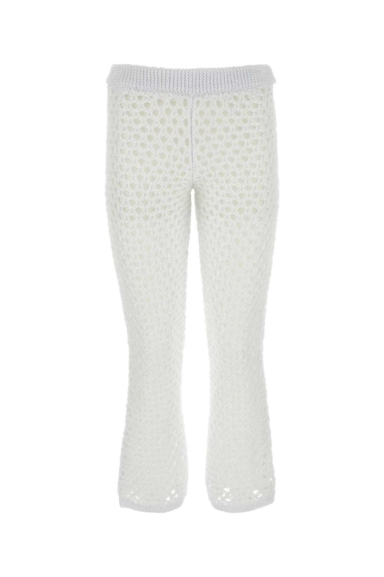 white mesh valentino garavani escape pant by Selfnex