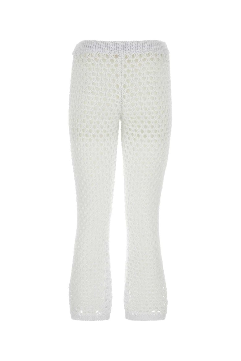 white mesh valentino garavani escape pant by Selfnex
