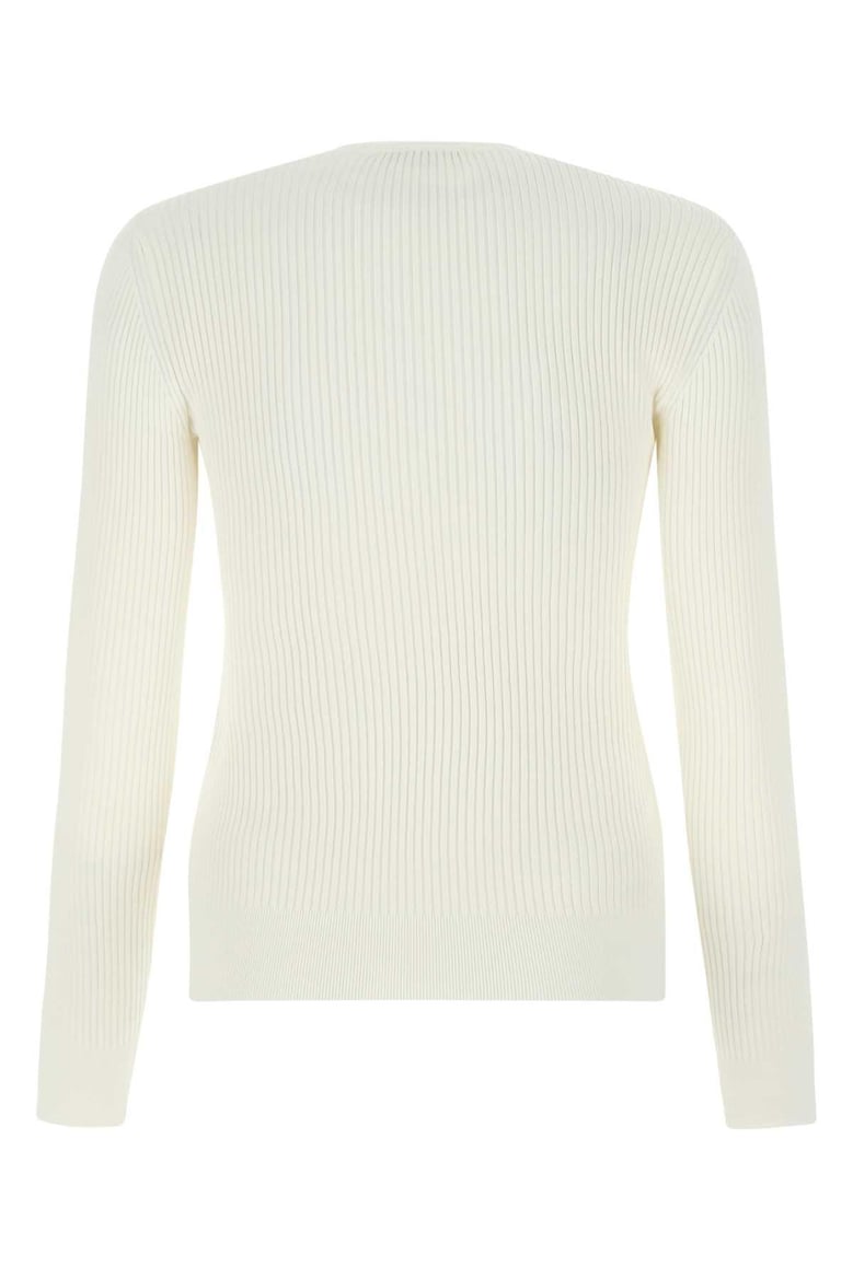 ivory stretch viscose sweater by Selfnex