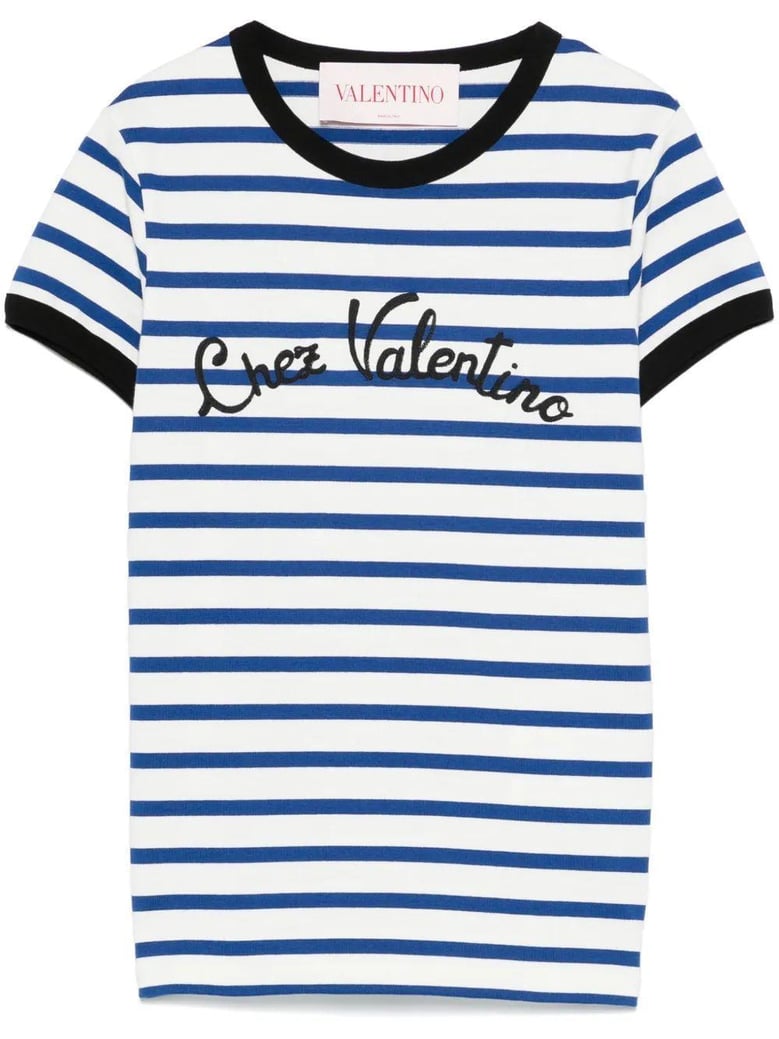 embroidered cotton t-shirt by Selfnex