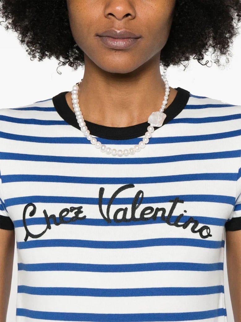 embroidered cotton t-shirt by Selfnex