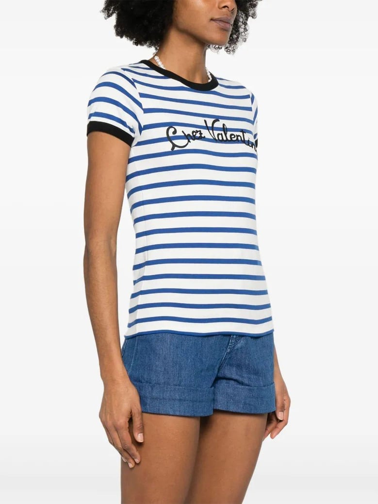 embroidered cotton t-shirt by Selfnex