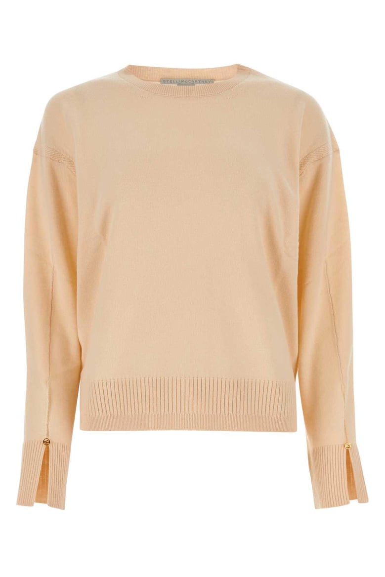 skin pink wool oversize sweater by Selfnex