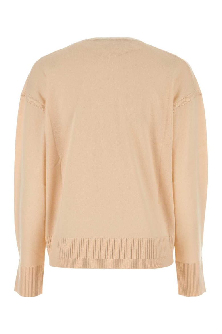 skin pink wool oversize sweater by Selfnex