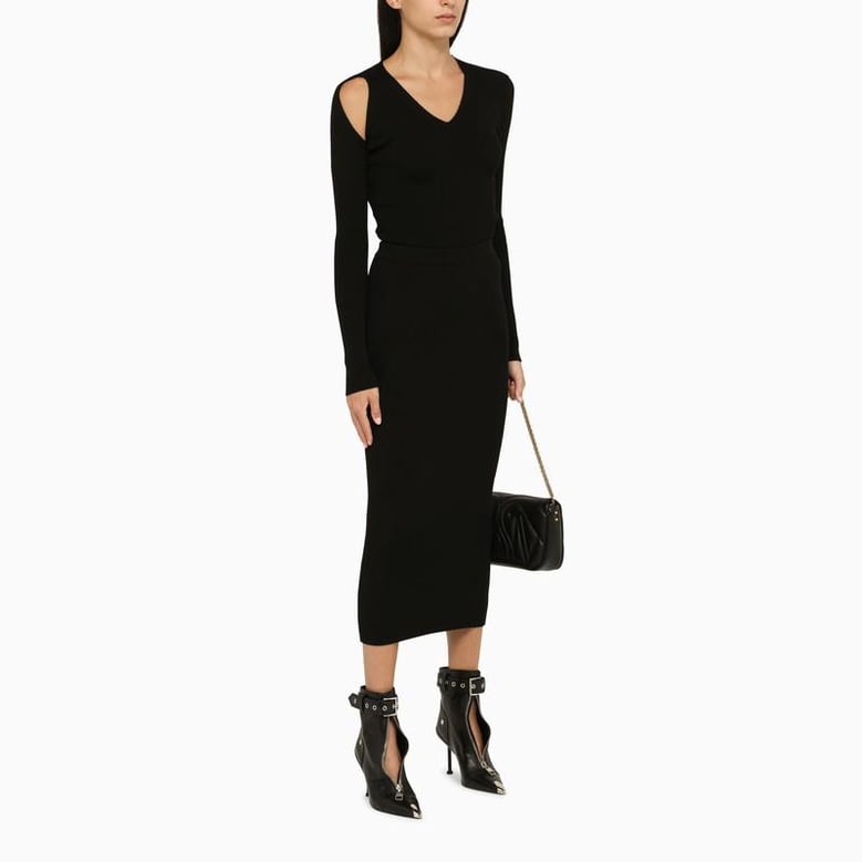 black wool blend sweater by Selfnex