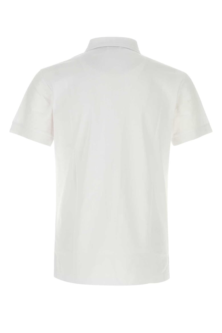 white piquet polo shirt by Selfnex