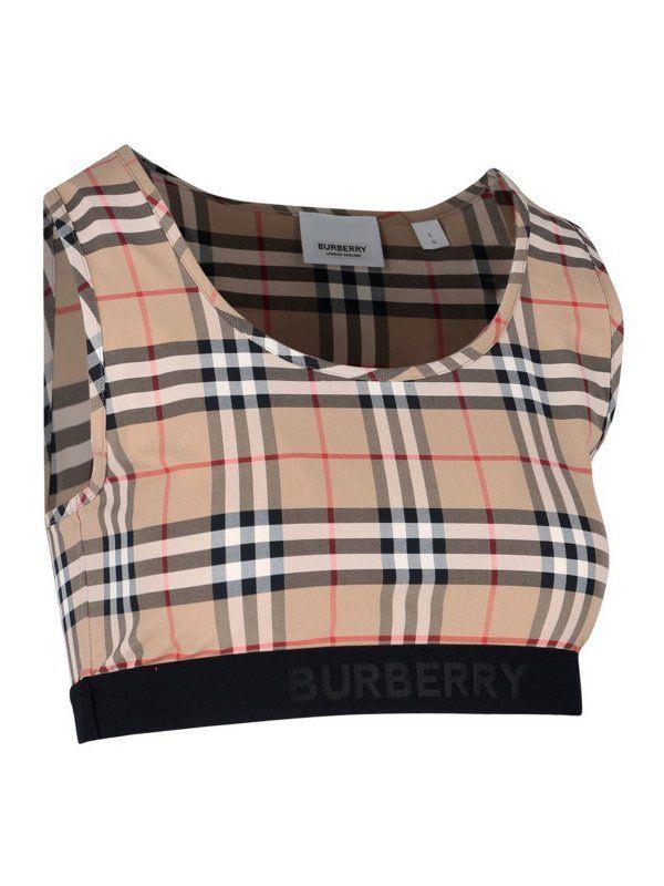printed stretch nylon top by Selfnex