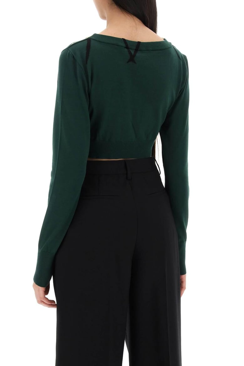 bottle green cotton sweater by Selfnex