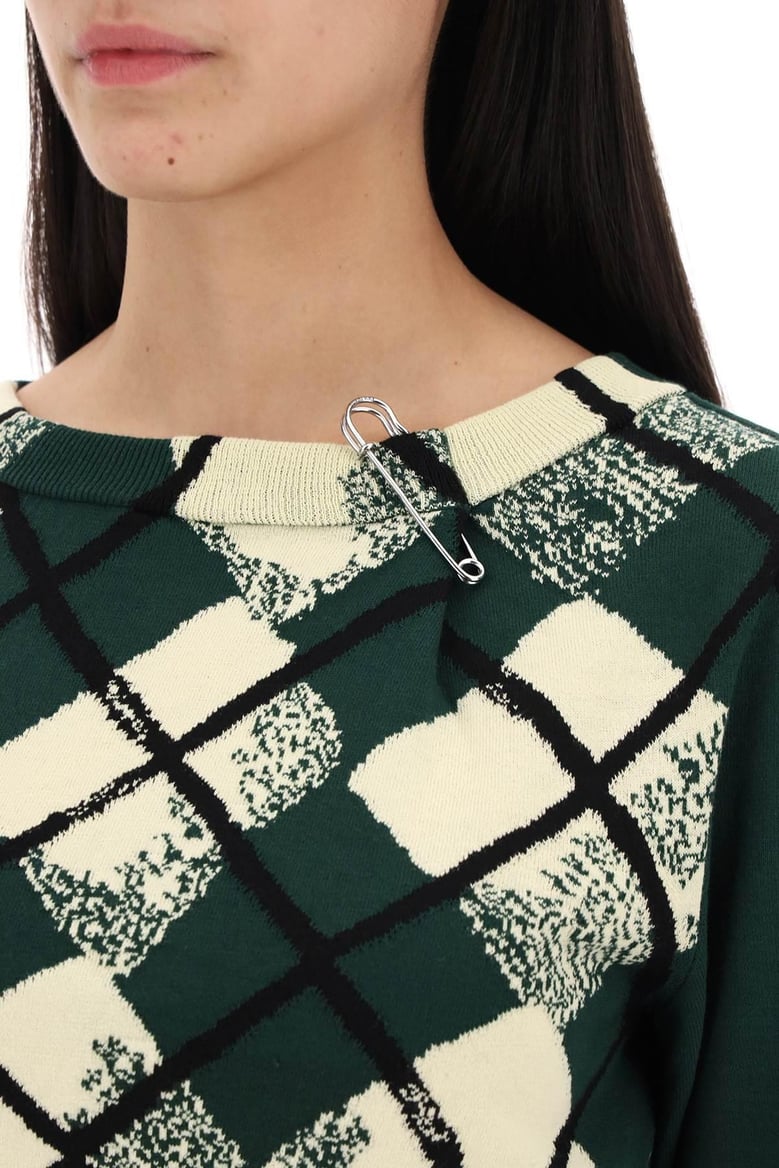 bottle green cotton sweater by Selfnex