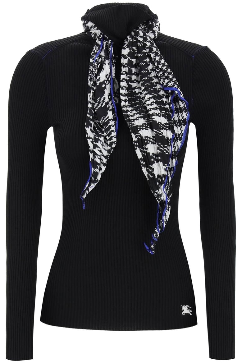 black viscose blend sweater by Selfnex