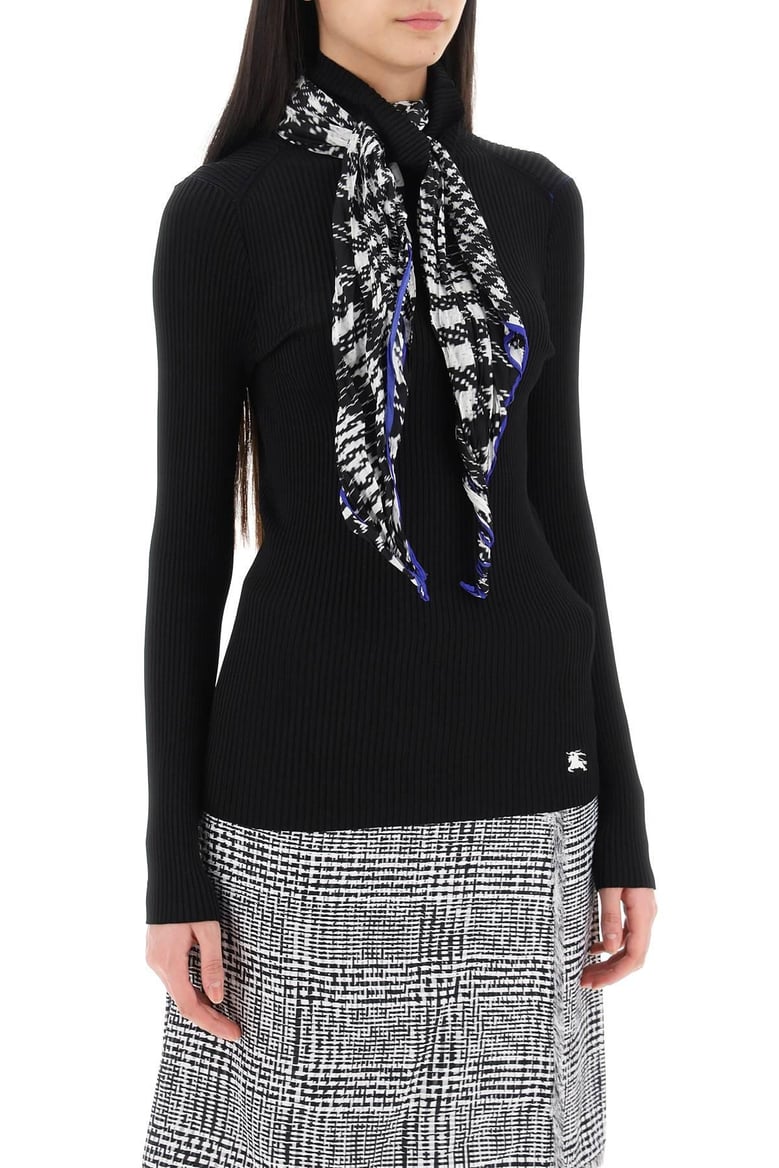 black viscose blend sweater by Selfnex