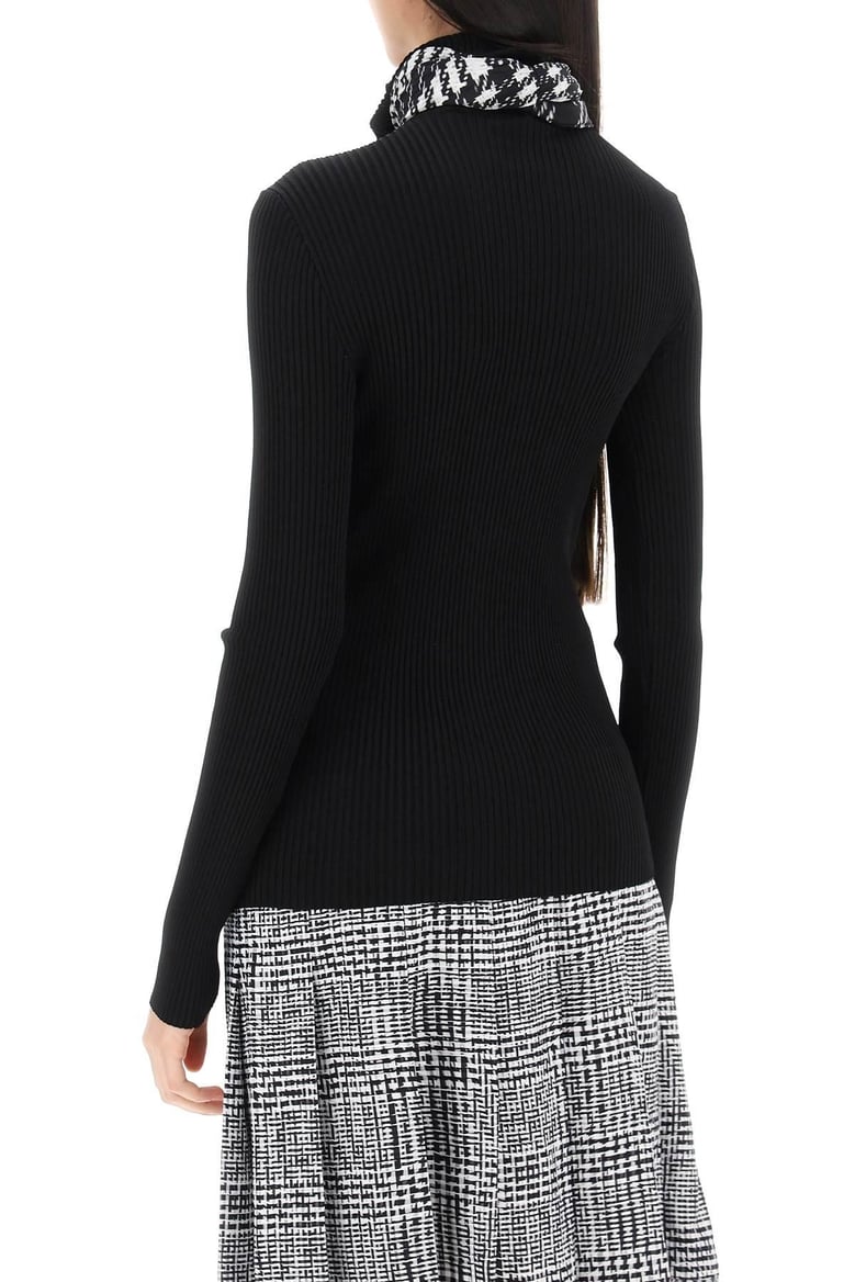 black viscose blend sweater by Selfnex