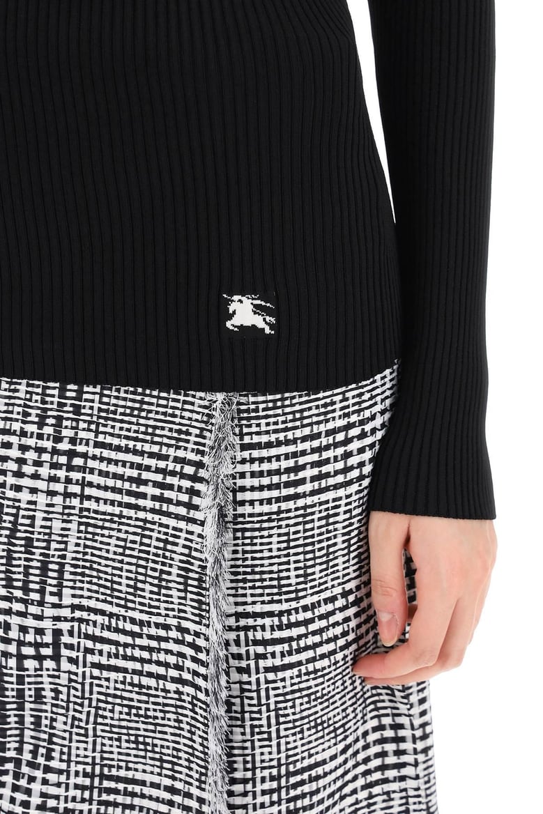 black viscose blend sweater by Selfnex