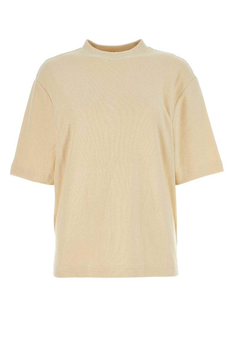 cream terry fabric oversize t-shirt by Selfnex