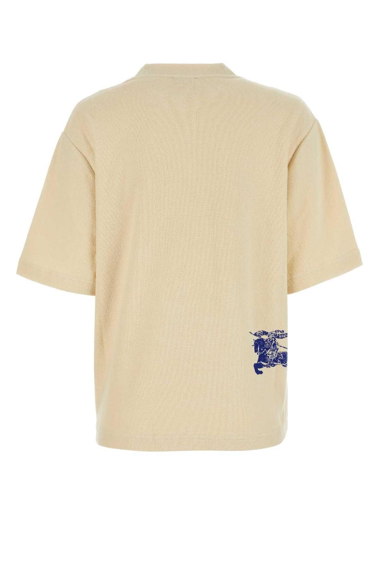 cream terry fabric oversize t-shirt by Selfnex