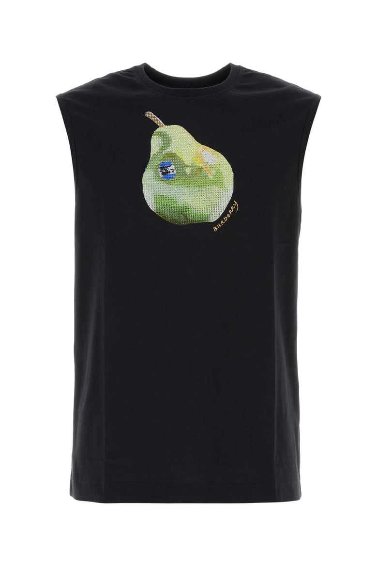 black stretch cotton tank top by Selfnex