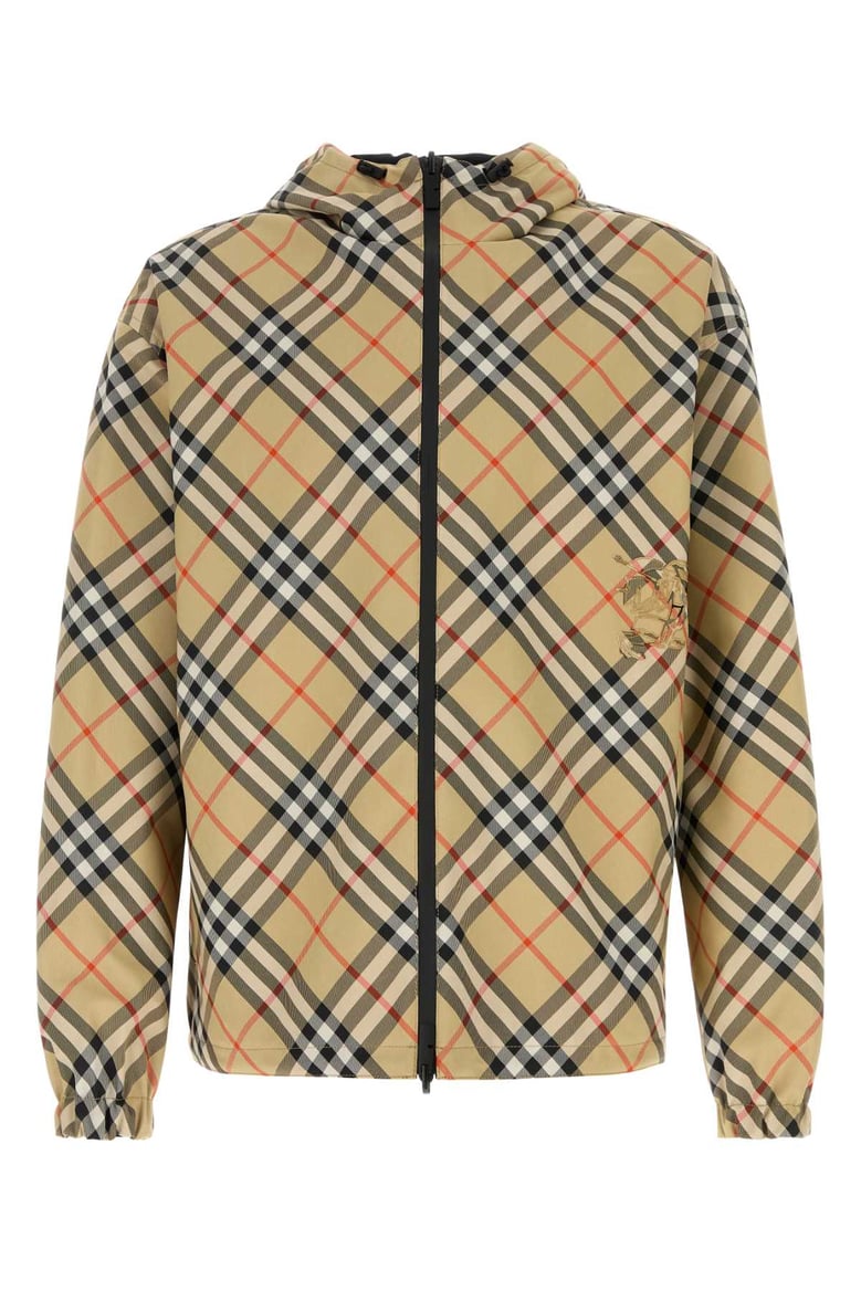 embroidered polyester reversible jacket by Selfnex