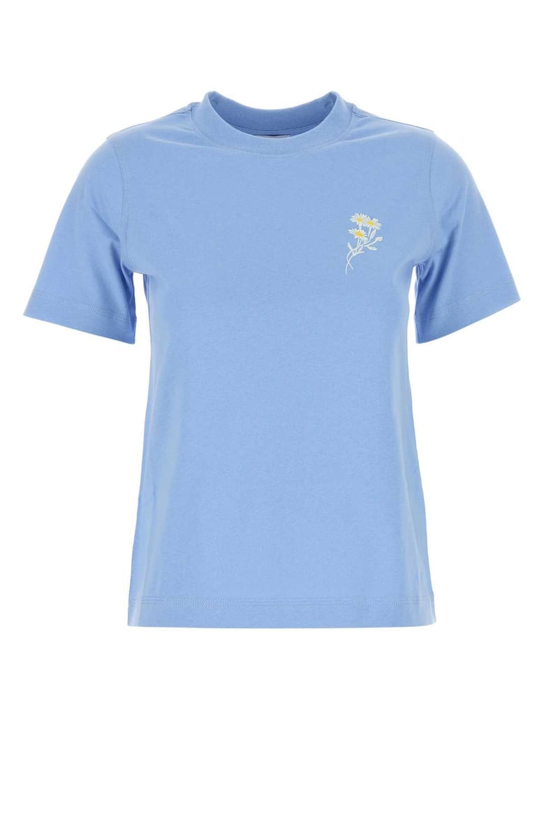 cerulean blue cotton t-shirt by Selfnex