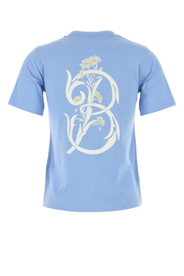 cerulean blue cotton t-shirt by Selfnex