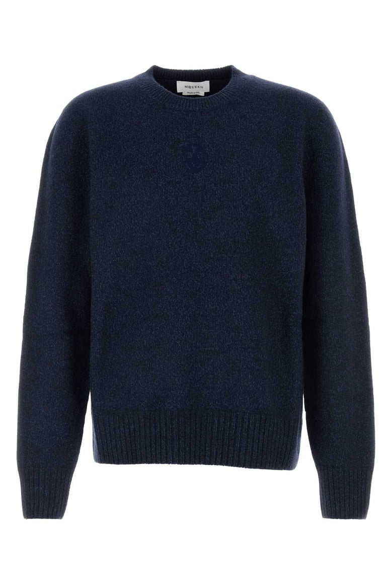 melange wool blend sweater by Selfnex