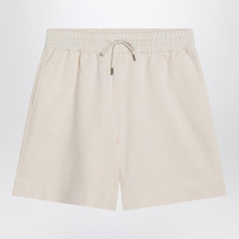 ivory cotton bermuda shorts by Selfnex